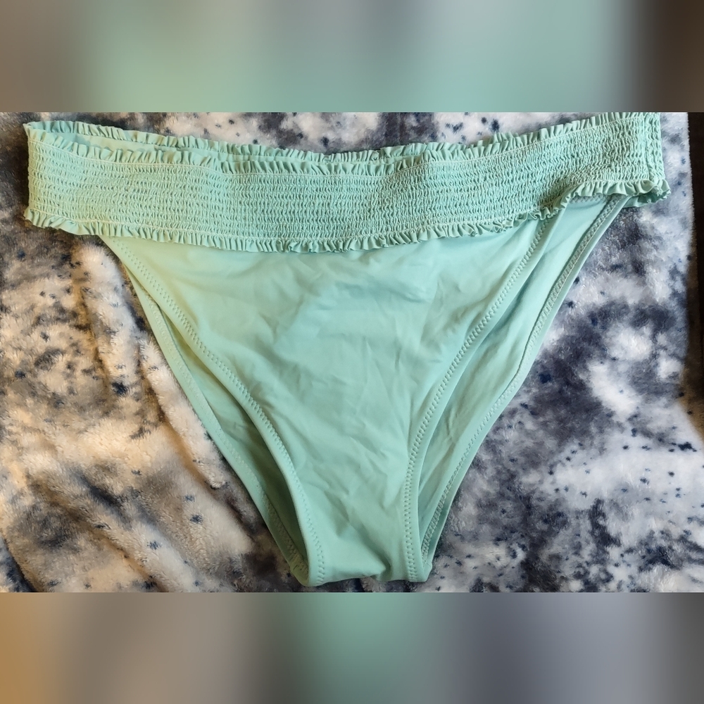 Womens Turquoise Swim Bottoms